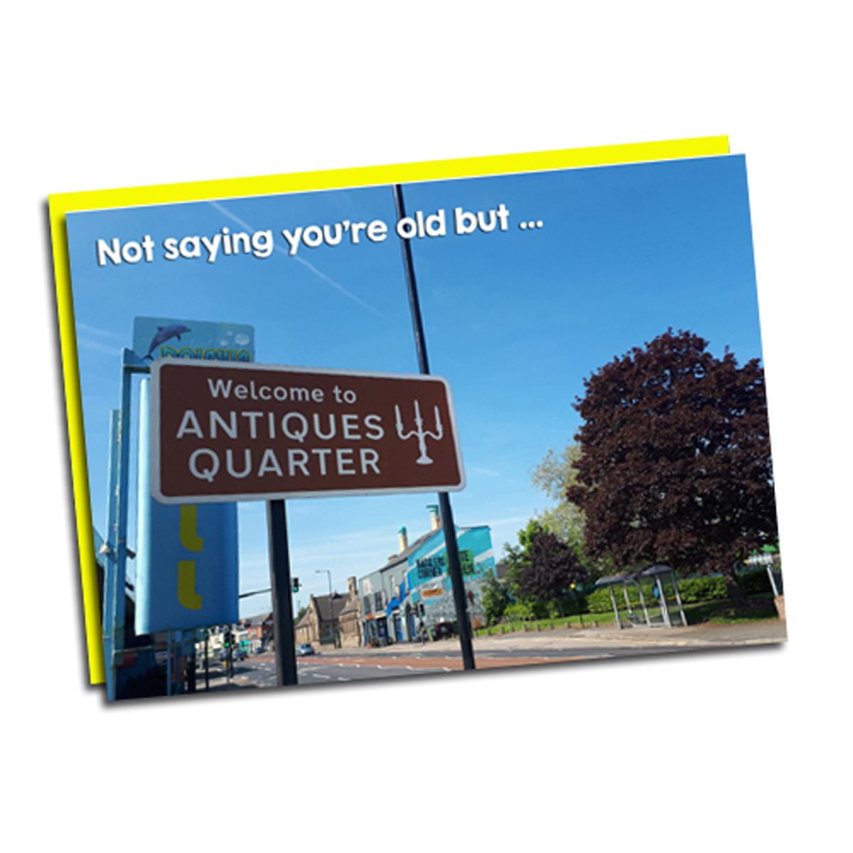 Tipsy Towers Sheffield Themed cards Antiques Quarter