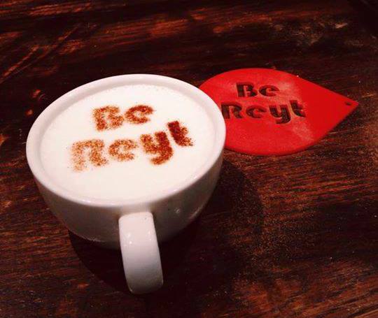 Coffee Stencils with yorkshire sayings